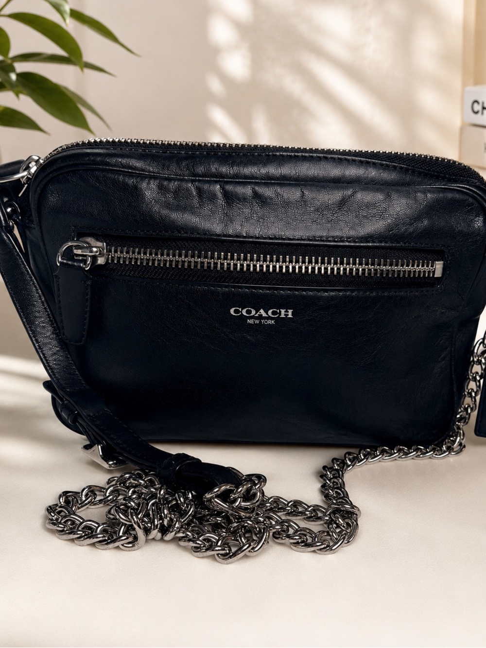 Authentic Coach Black Legacy Flight Bag. Glove Tanned Leather